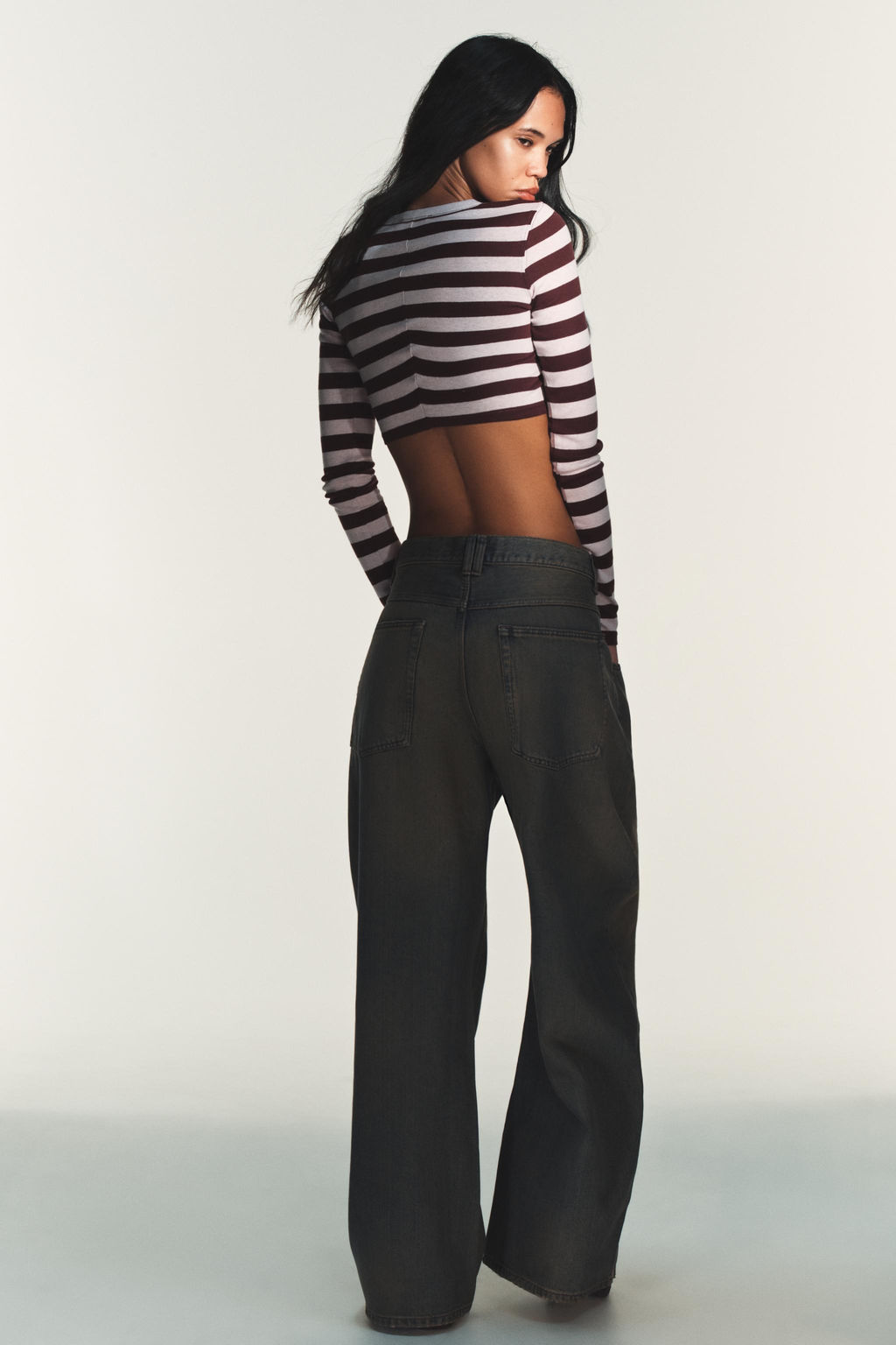 STRIPED CROP TOP - Zara фото 4