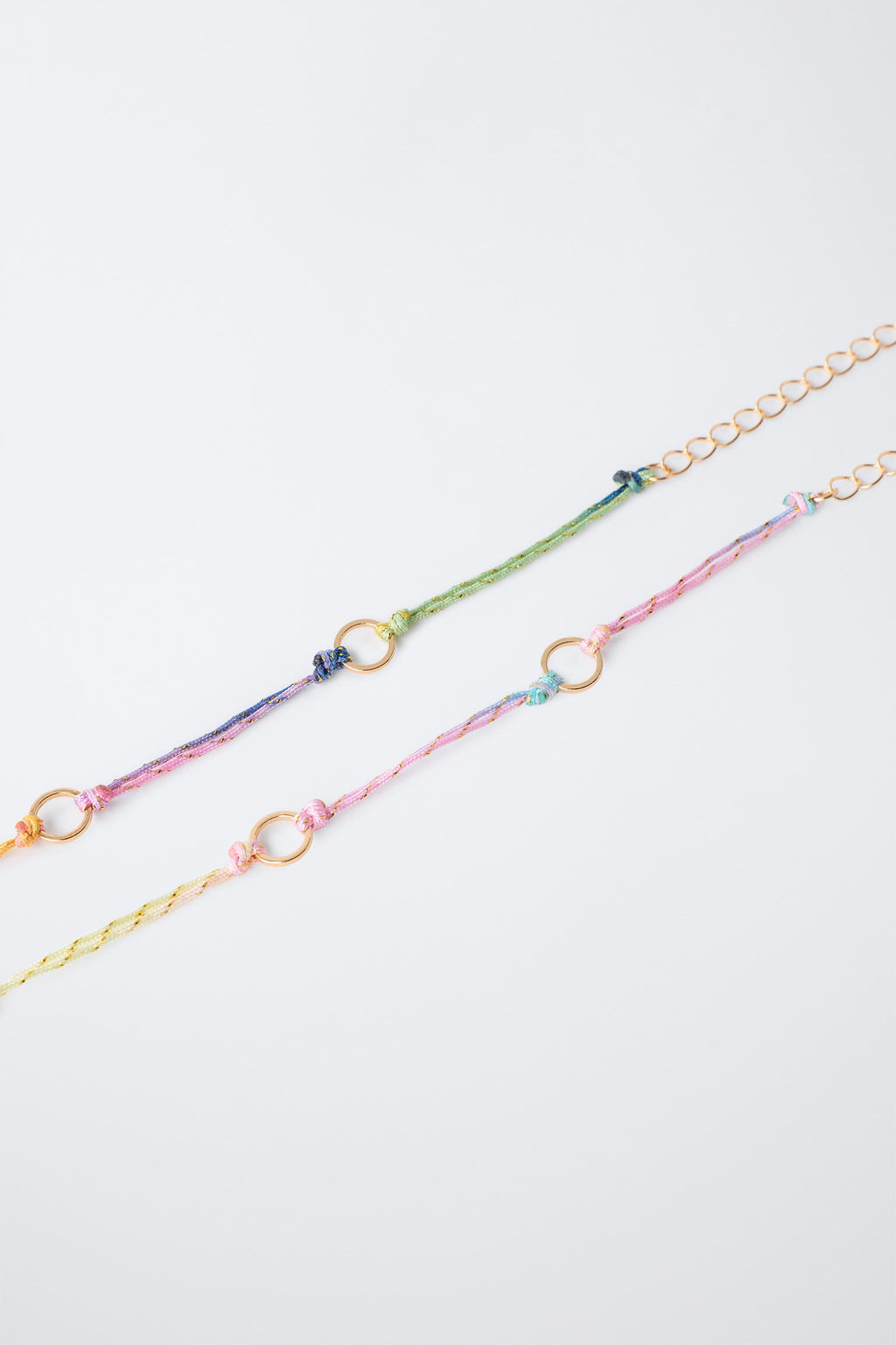 PACK DOS PULSERAS CHARMS INTERCAMBIABLES / Rosa claro - Zara фото 3