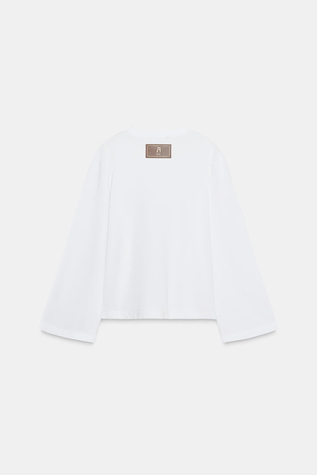 LONG SLEEVE LABEL T-SHIRT - Zara фото 7