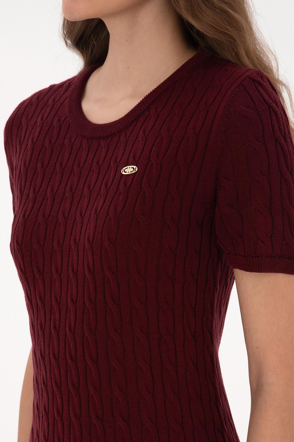 Kad_n Bordo Triko Elbise - U.s. polo assn фото 6