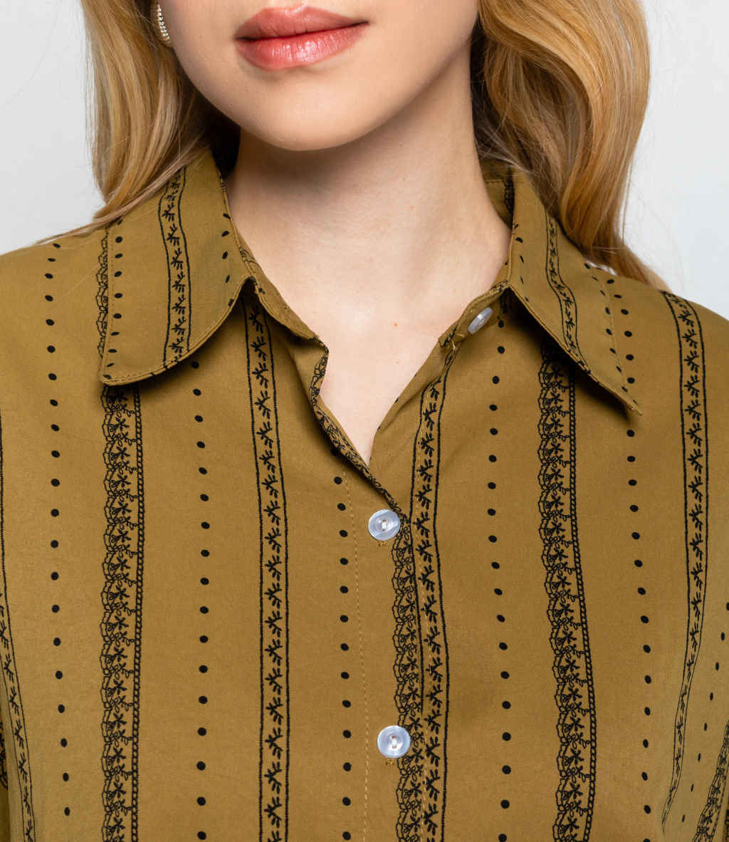 Рубашка #КТ129 (1), оливковый