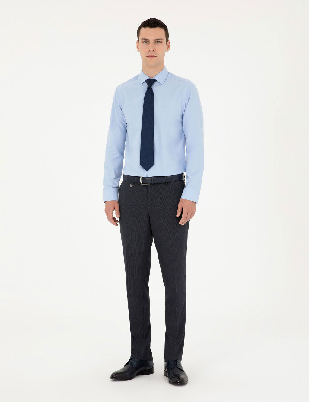 Lacivert Slim Fit _izgili Kuma_ Pantolon - Pierre cardin фото 3