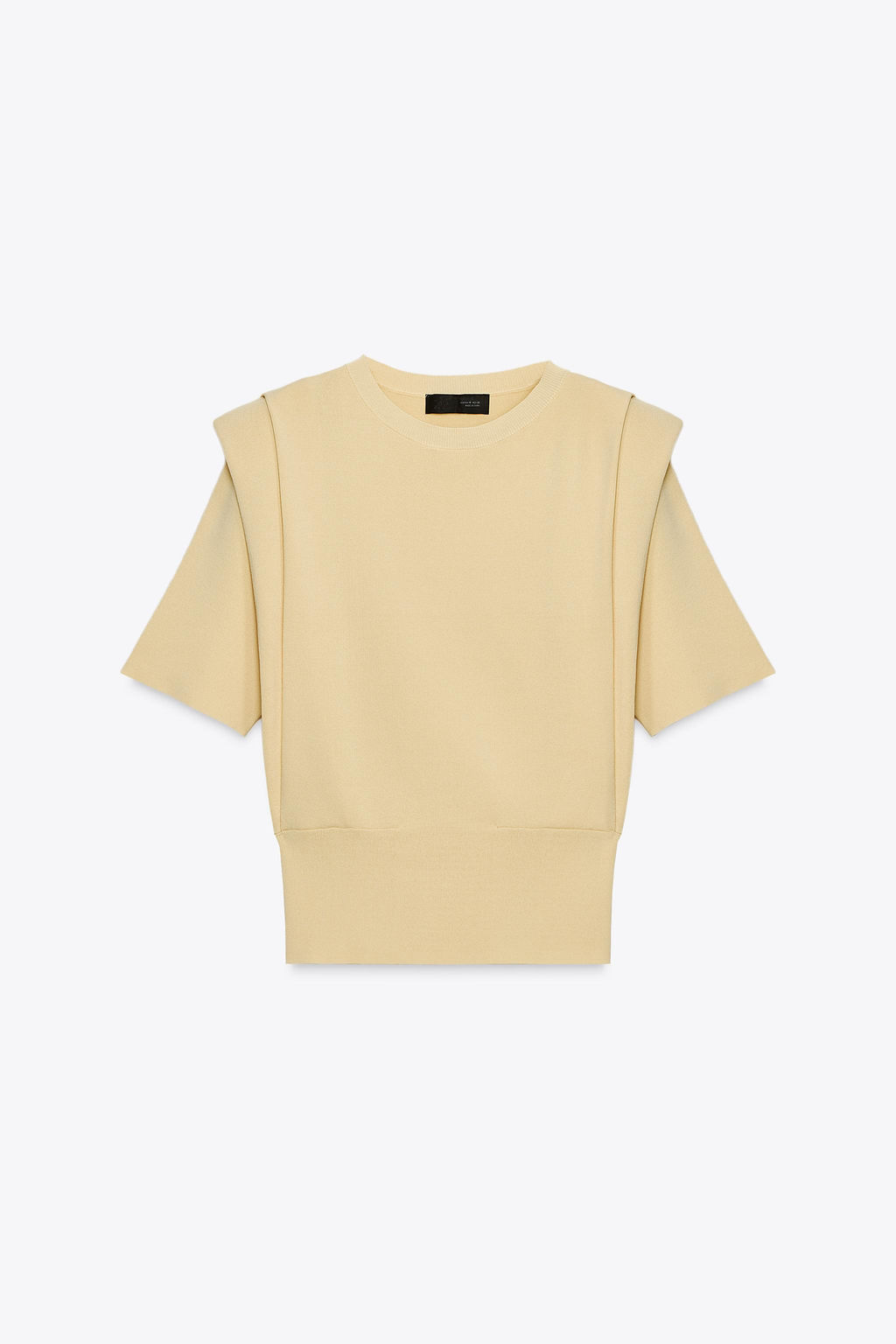 KNIT TOP WITH SHOULDER PADS - Zara фото 6