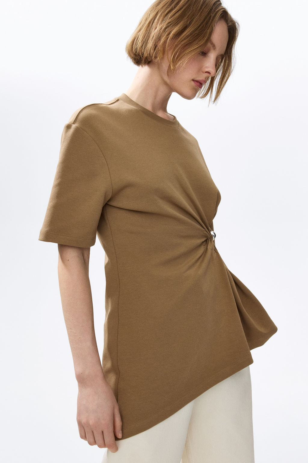 Top asim?trico con detalle drapeado - H&m фото 7
