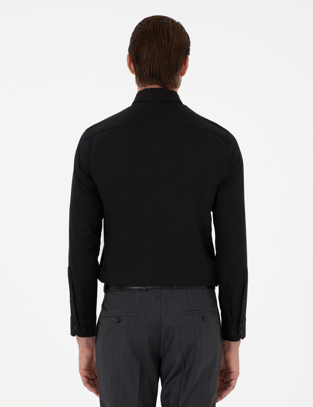Siyah Slim Fit Uzun Kollu G_mlek - Pierre cardin фото 5