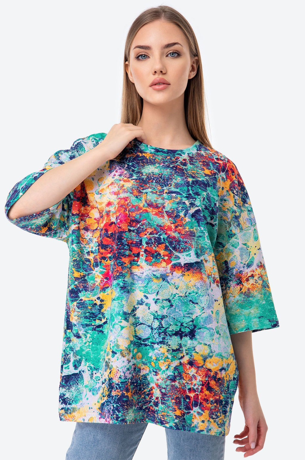 Футболка унисекс оверсайз Happy Fox  фото 8