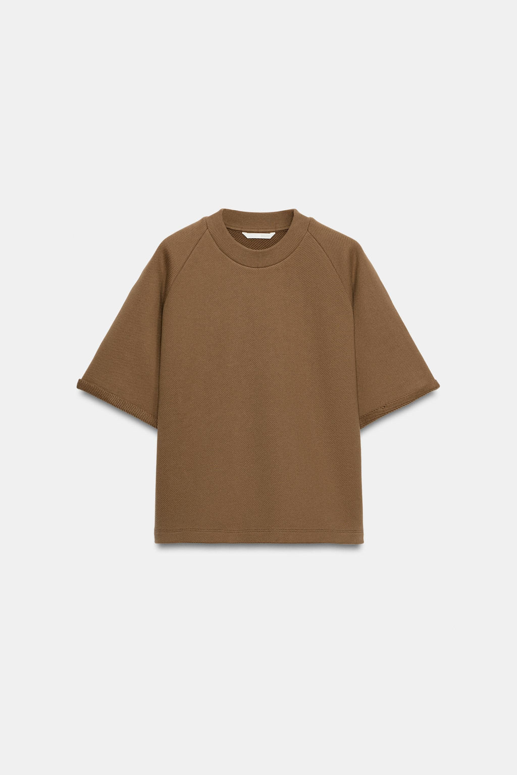 SUDADERA MANGA CORTA / Marr?n - Zara фото 6