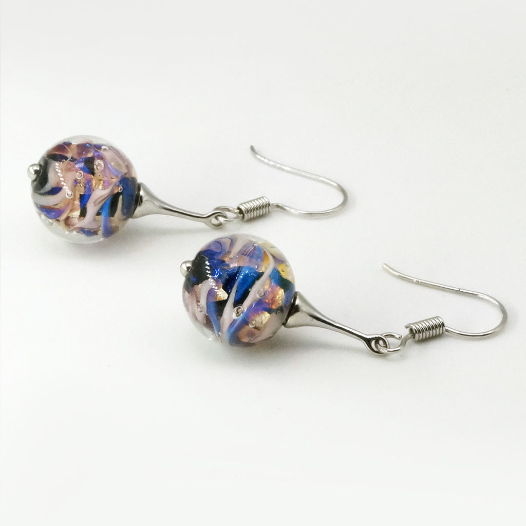 Серьги из муранского стекла ENERGY LS2992