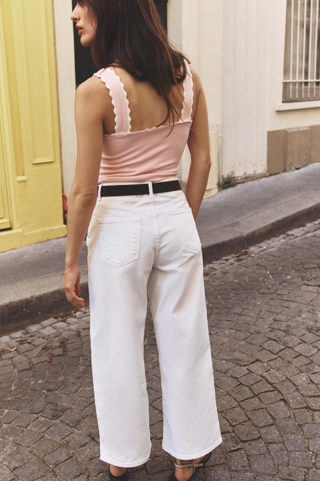 STRETCH TOP WITH FAUX PEARLS - Zara фото 4