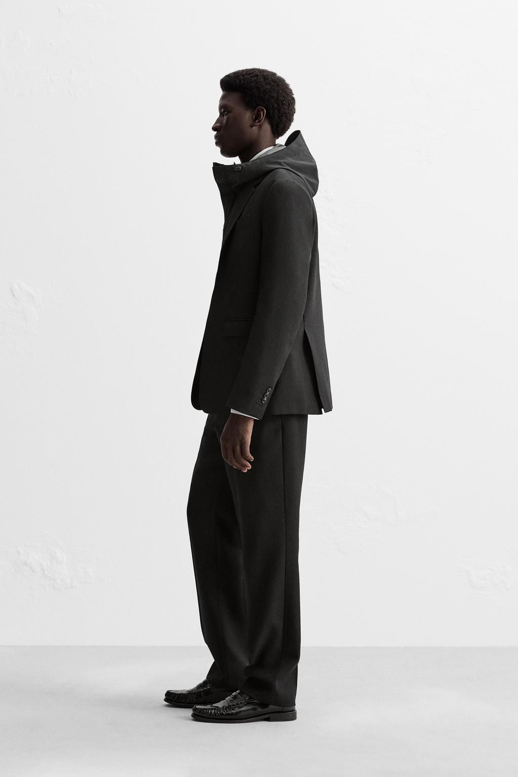REGULAR FIT WOOL TROUSERS - Zara фото 13