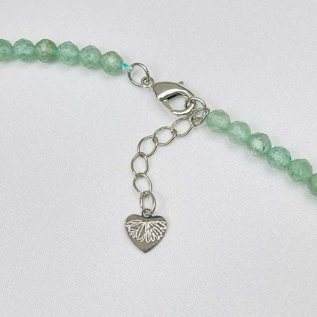 Бусы из Авантюрина зеленого огранка 45 см +