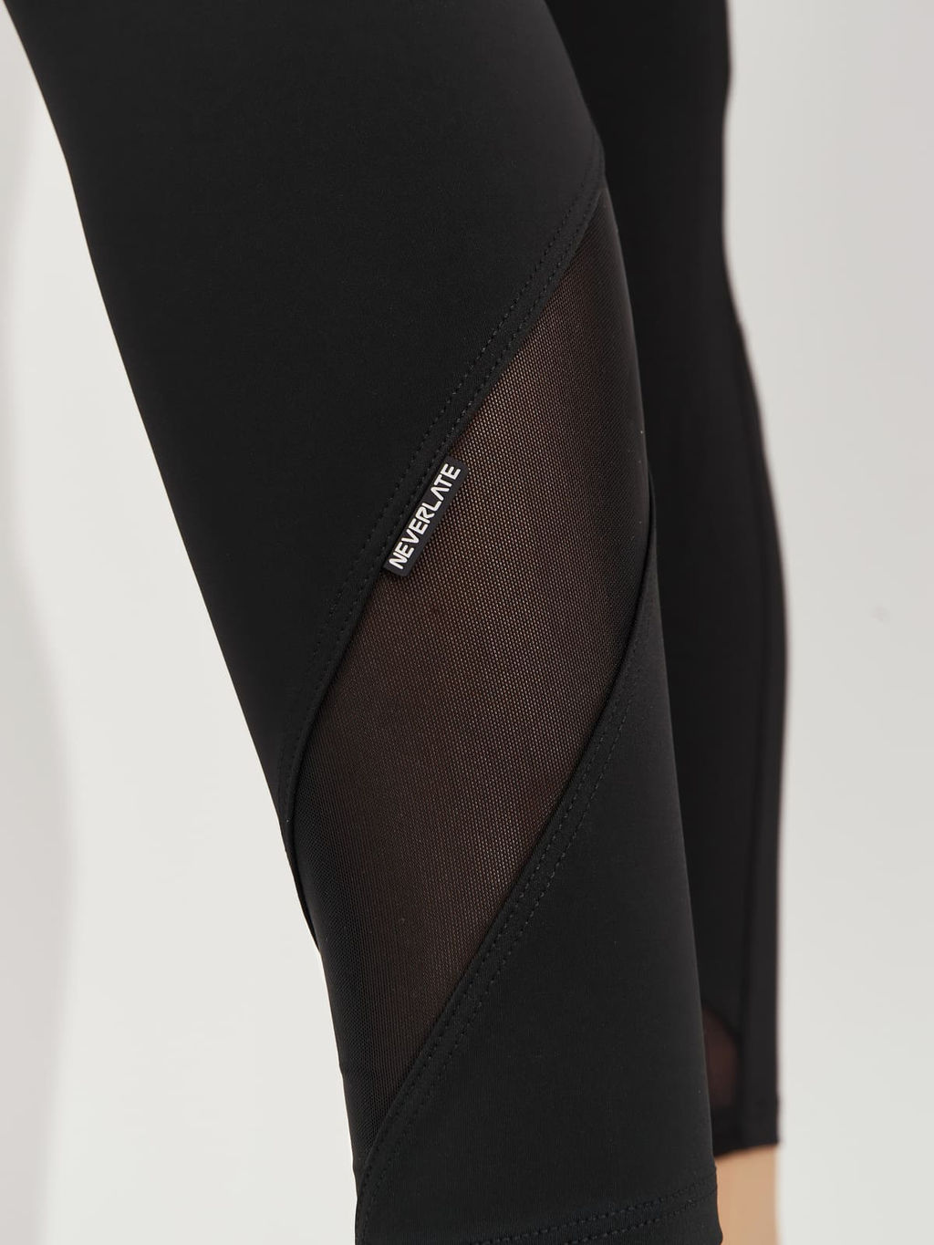 Леггинсы с двойным поясом и вставками из сетки - NEVERLATE фото 4