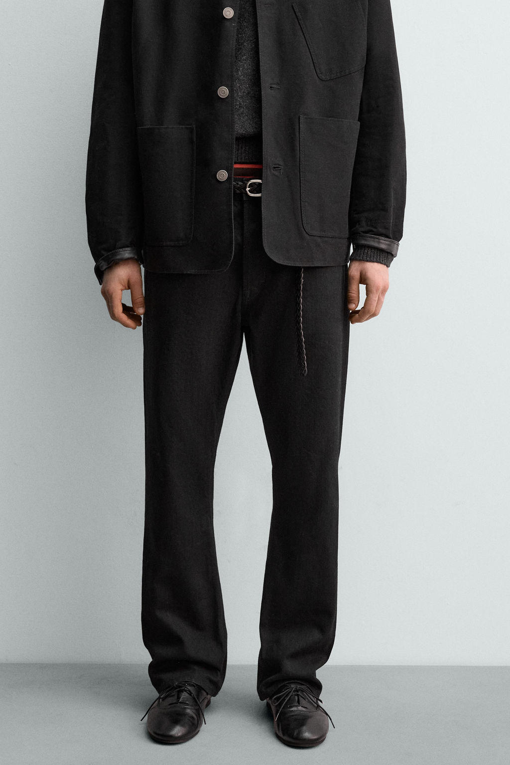 JEANS STRAIGHT FIT BOOTCUT AARON LEVINE X ZARA / Carb?n фото 11