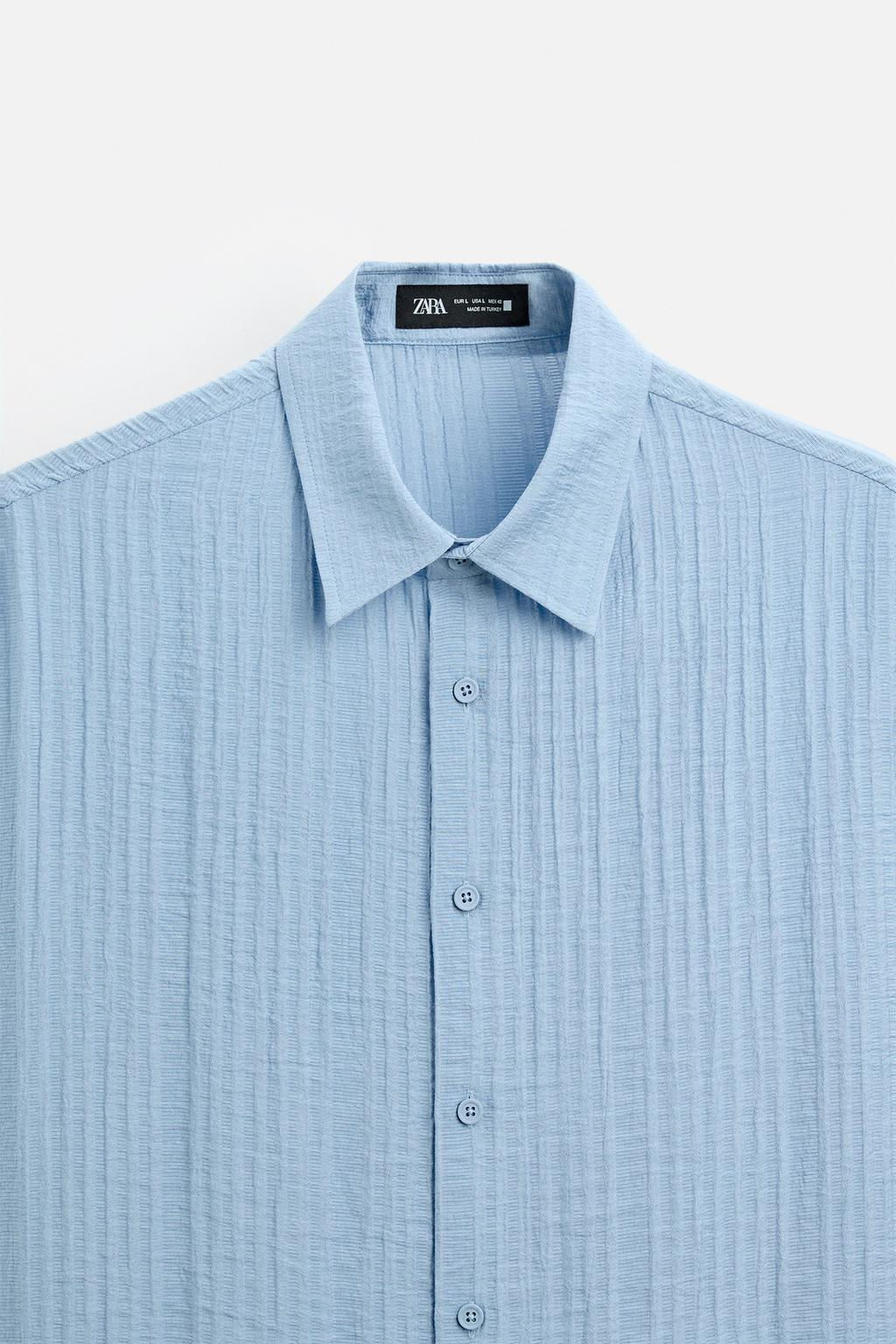 RAISED JACQUARD SHIRT - Zara фото 8