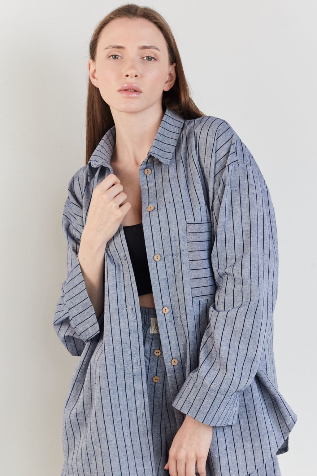 Костюм женский SET003/14/Серо-синий, черный - M&G all natural фото 4