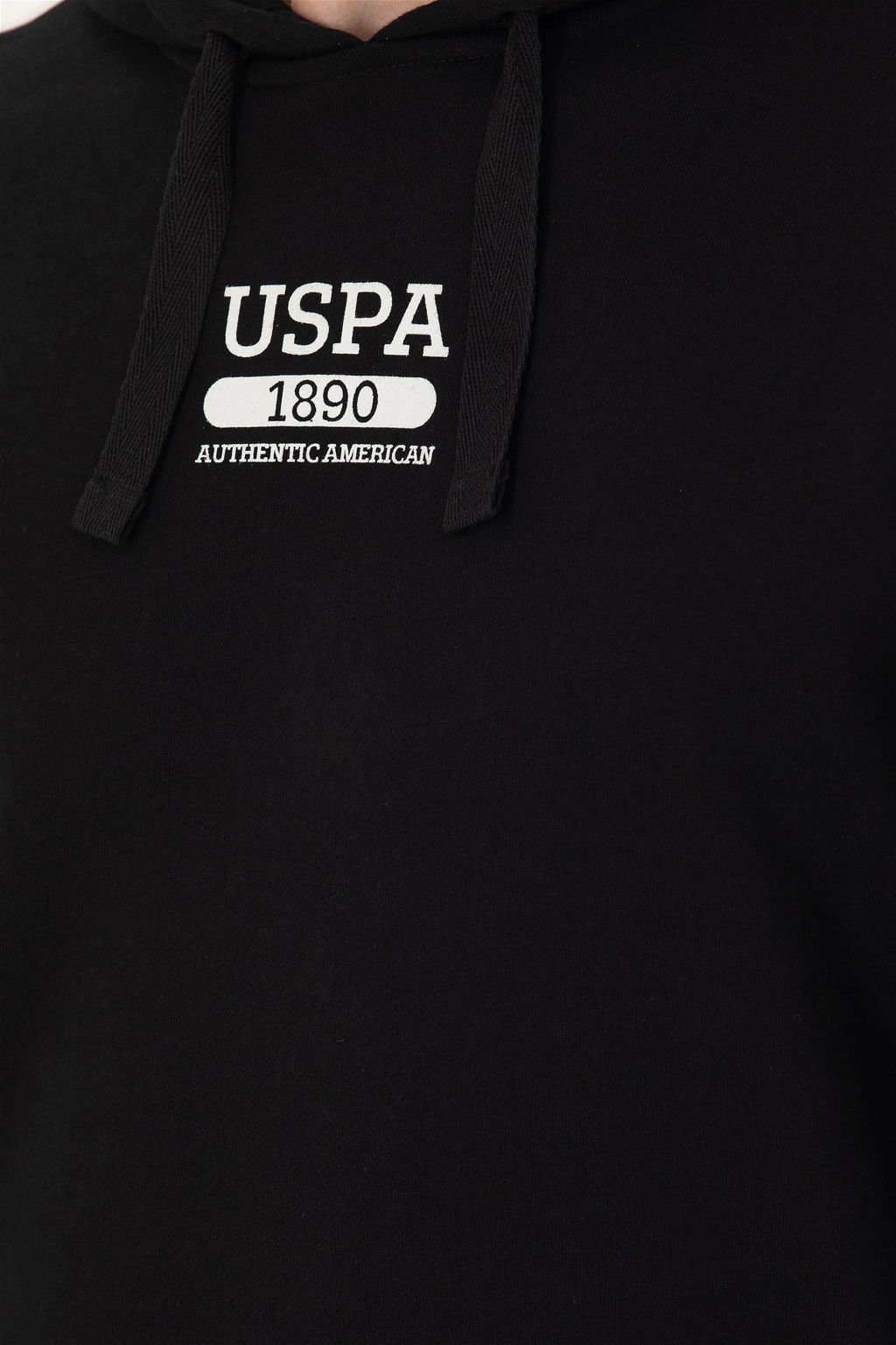 U. S. Polo Assn Мужская черная толстовка с капюшоном - U.s. polo assn фото 7