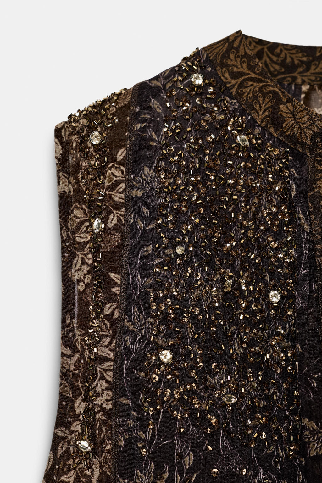 ZW COLLECTION PATCHWORK TOP - Zara фото 9