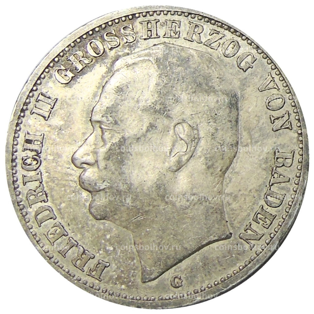 3 марки 1912 года G Германия (Баден)