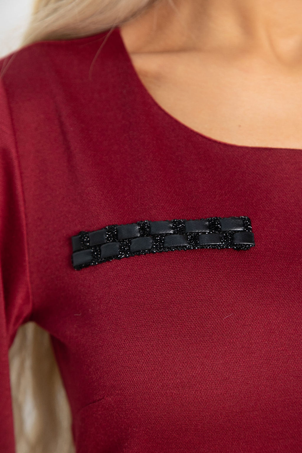 Платье Шарли (бордовое) П15012-18М