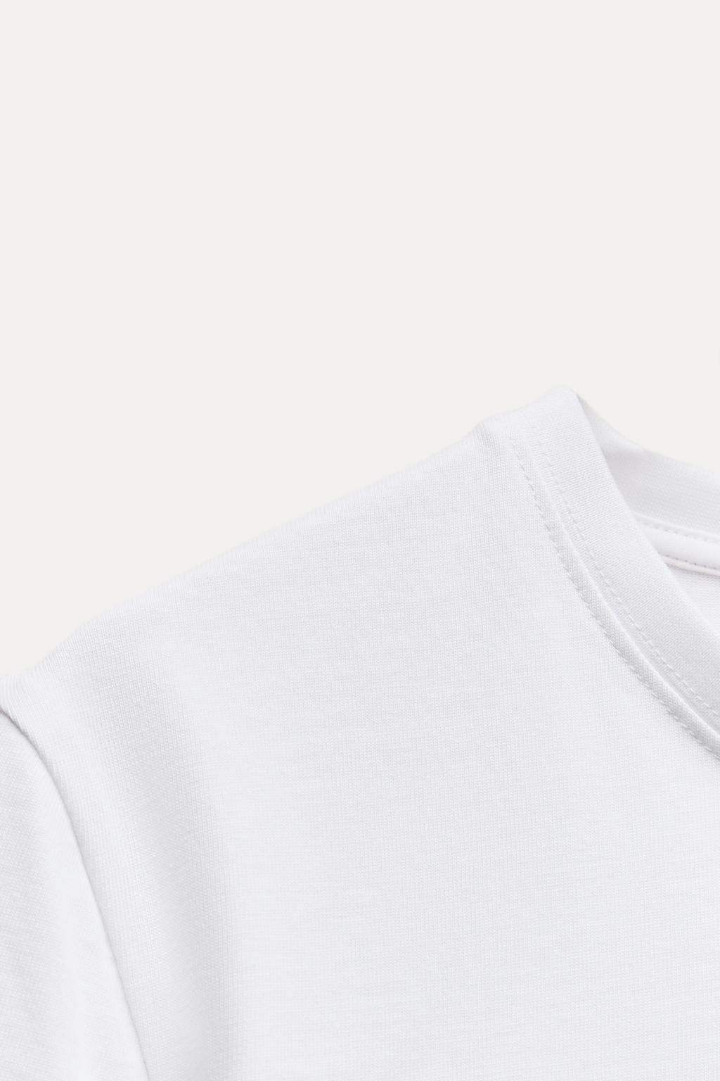 HEAVY COTTON T-SHIRT - Zara фото 36