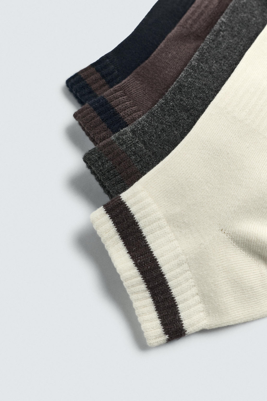 4-PACK OF STRIPED ANKLE SOCKS - Zara фото 4