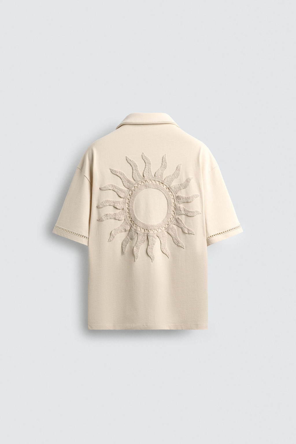 COMFORT SHIRT WITH OPENWORK DETAIL - Zara фото 8