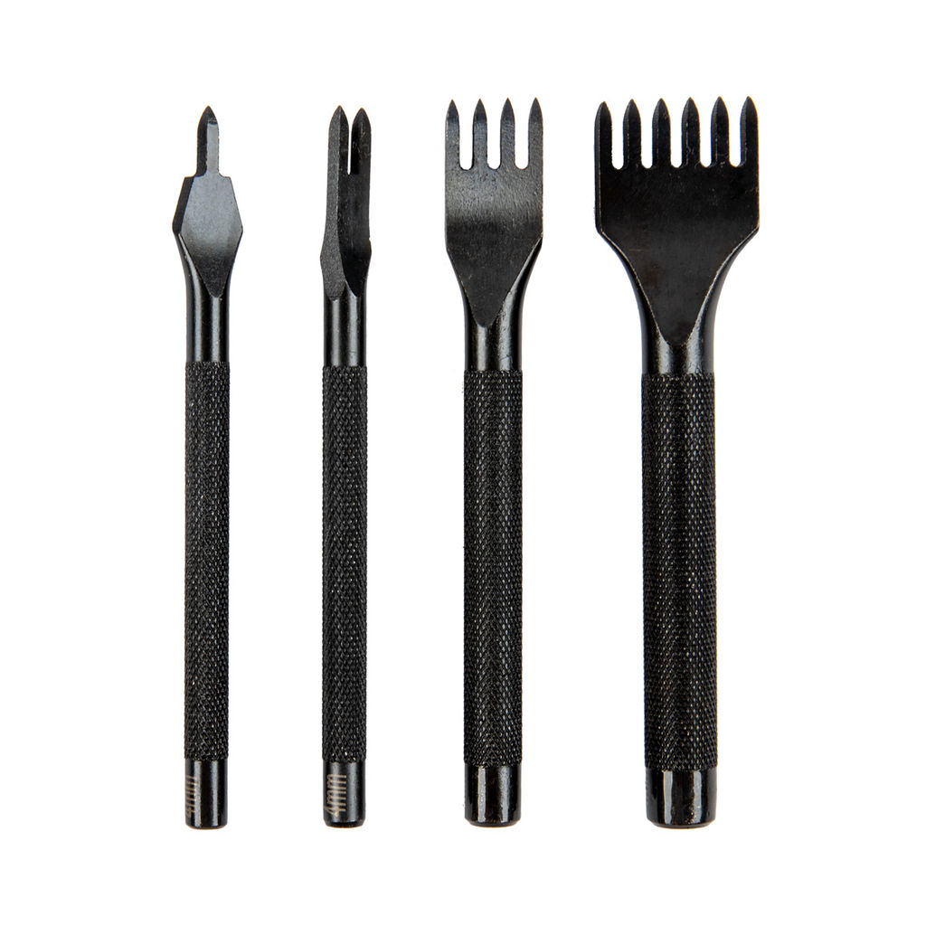 Промысел Пробойники строчные, набор (ромбовидные зубцы) LT-024 для кожи ромб, шаг 4 мм