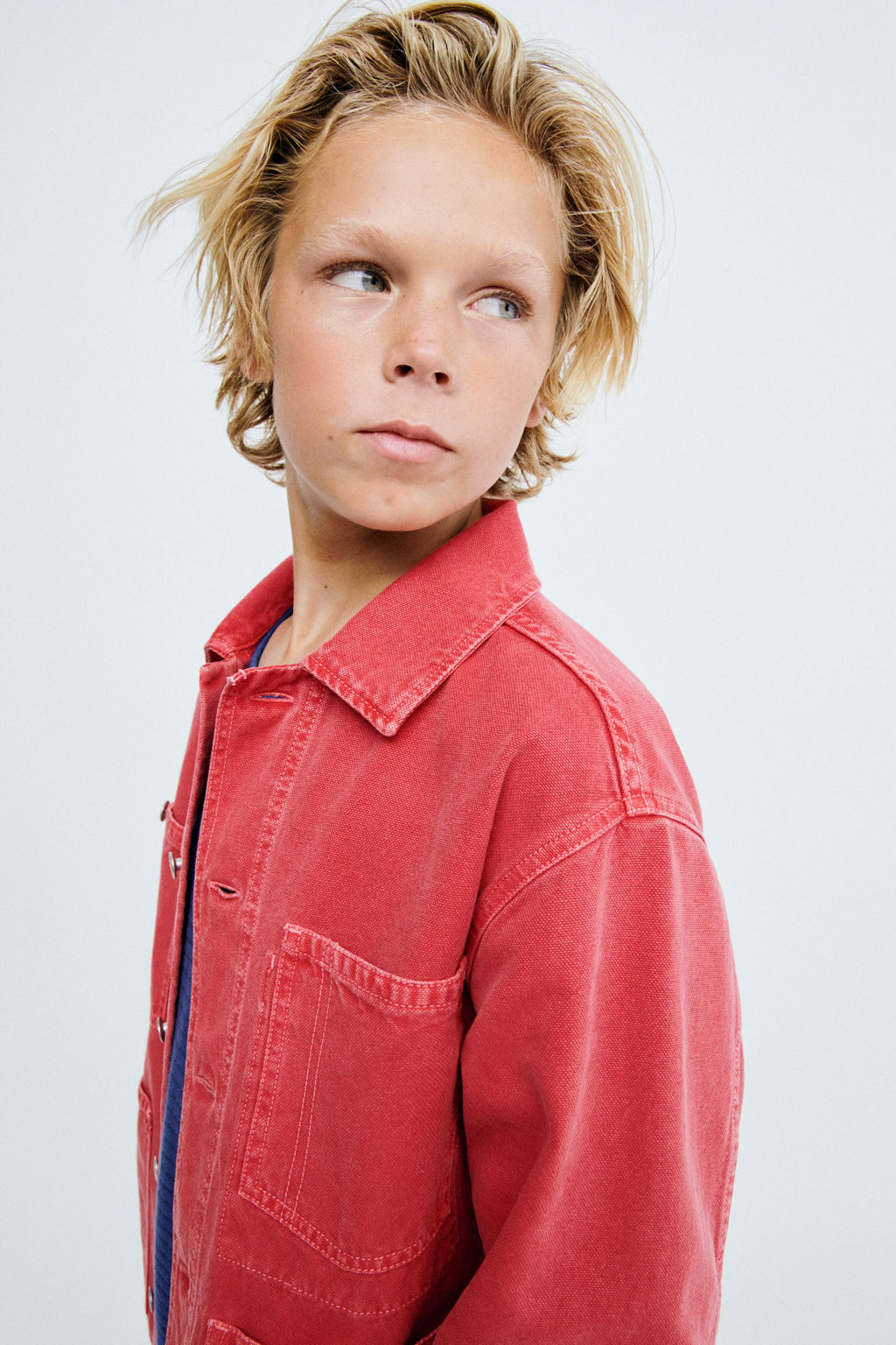 STORIESZ - SOBRECAMISA CANVAS / Rojo