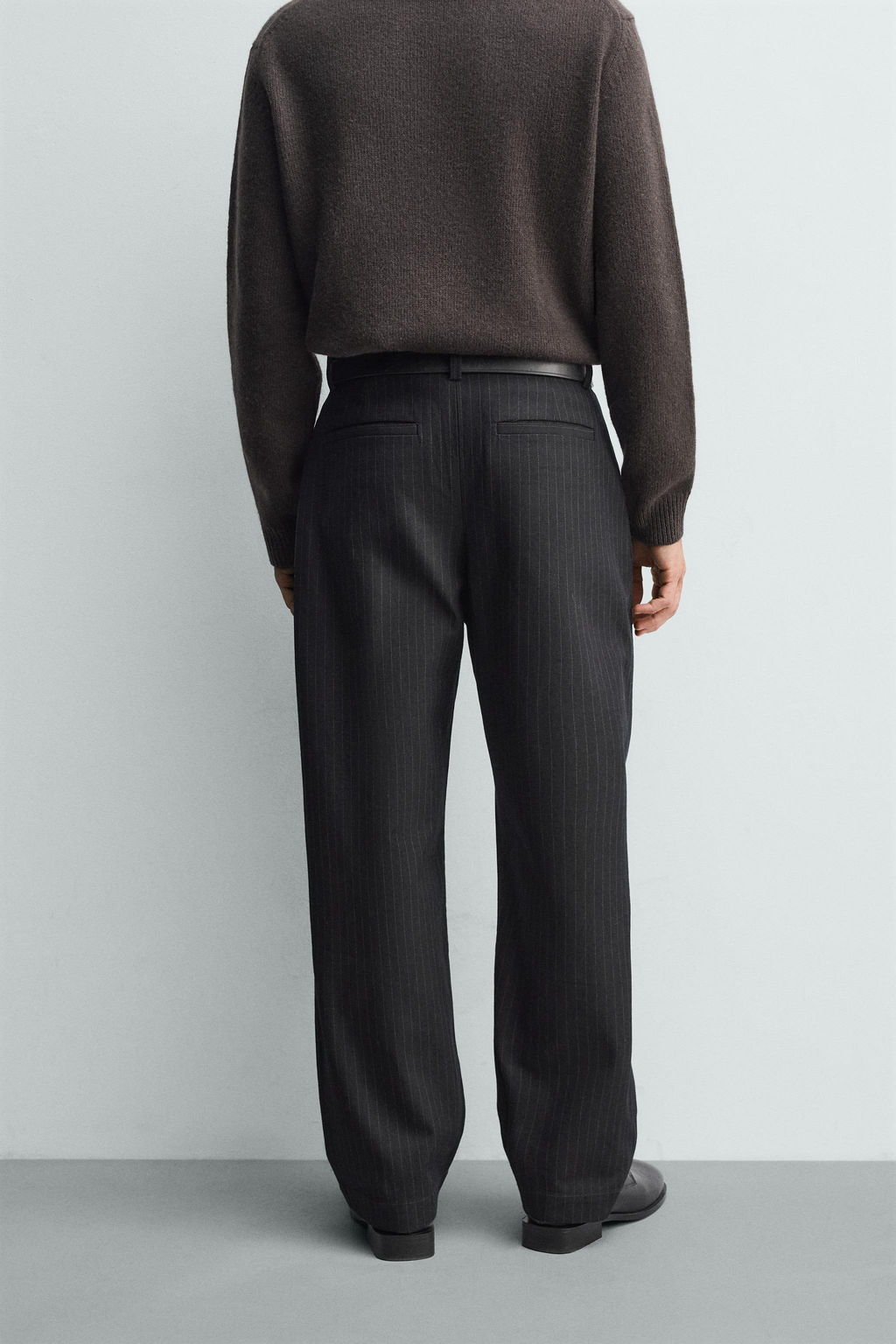 RELAXED FIT PINSTRIPE TROUSERS - Zara фото 3