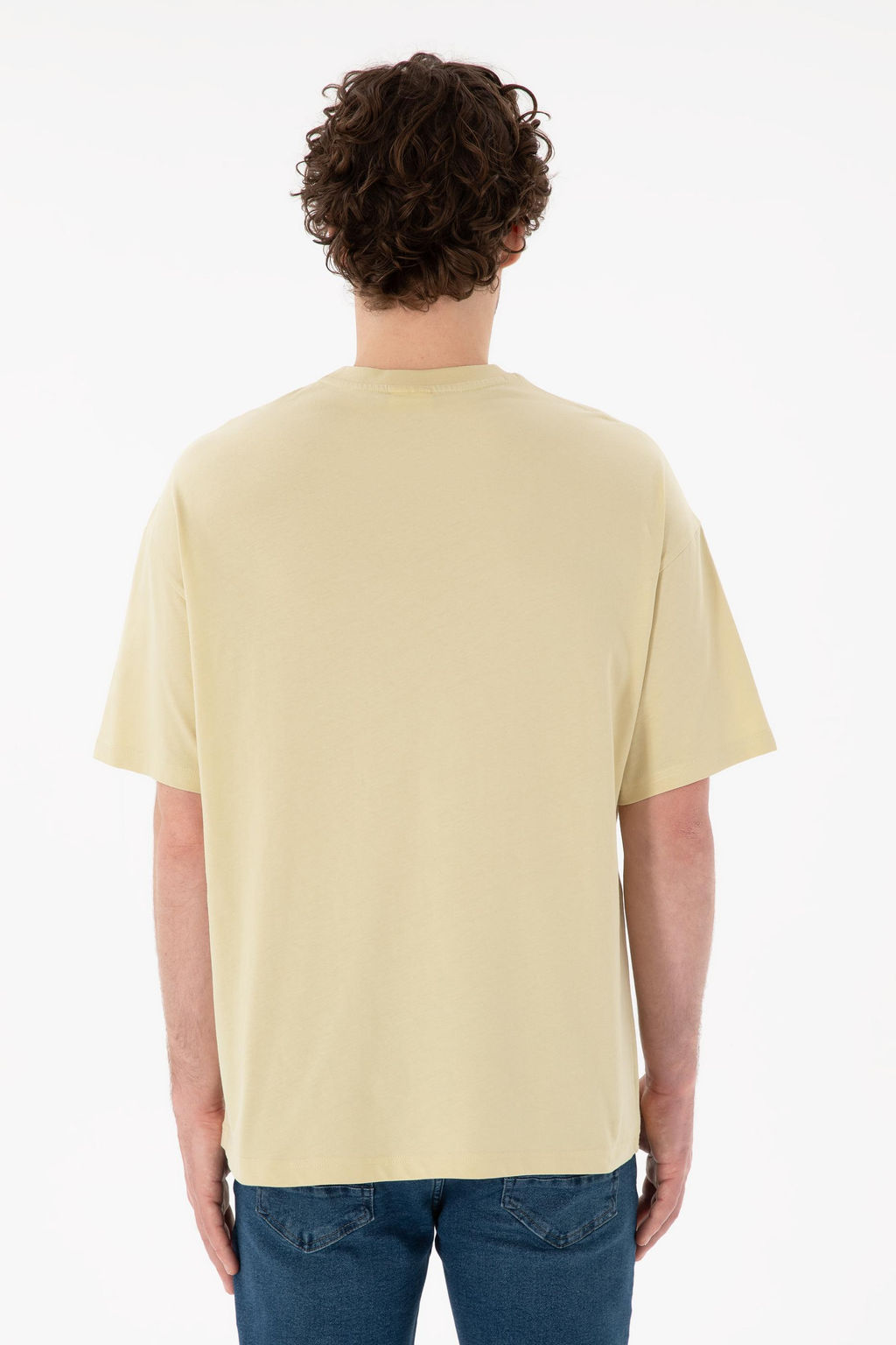 Erkek Oversize Fit Bisiklet Yaka A__k Haki Ti__rt Sepette S_rpriz _ndirim - U.s. polo assn фото 6