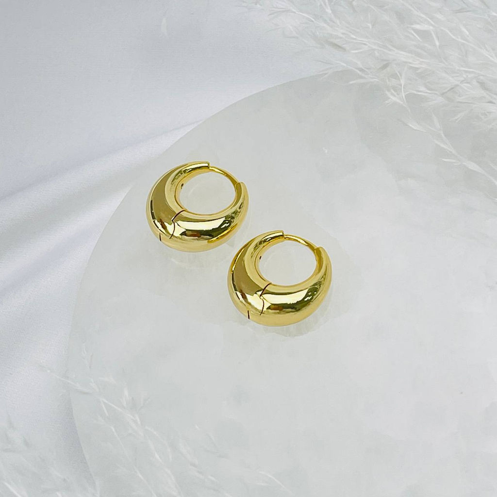 Швензы серьги "Конго" позолоченные