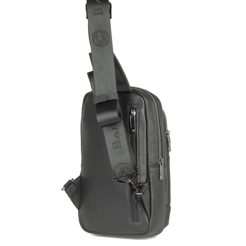 Мужская кожаная сумка-слинг - Barcelo biagi фото 3