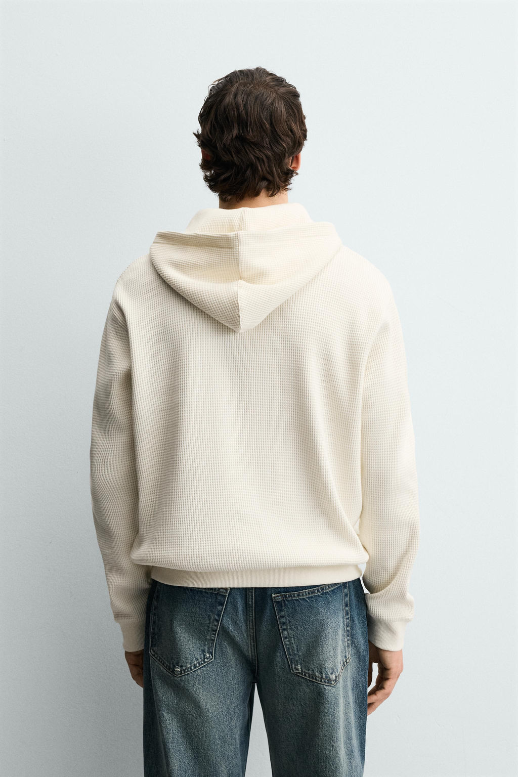 WAFFLE-KNIT HOODIE - Zara фото 5
