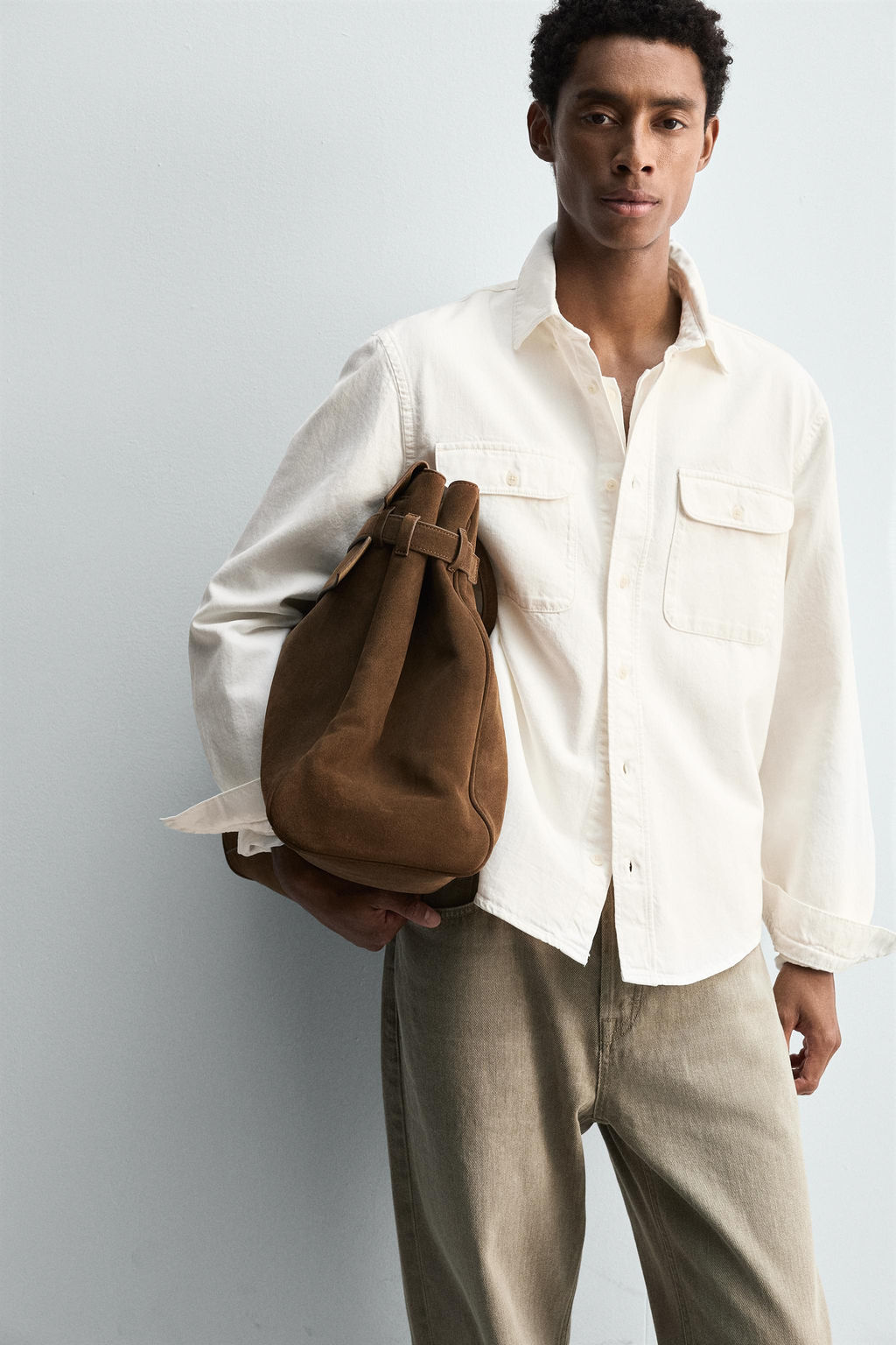 DENIM OVERSHIRT - Zara фото 6