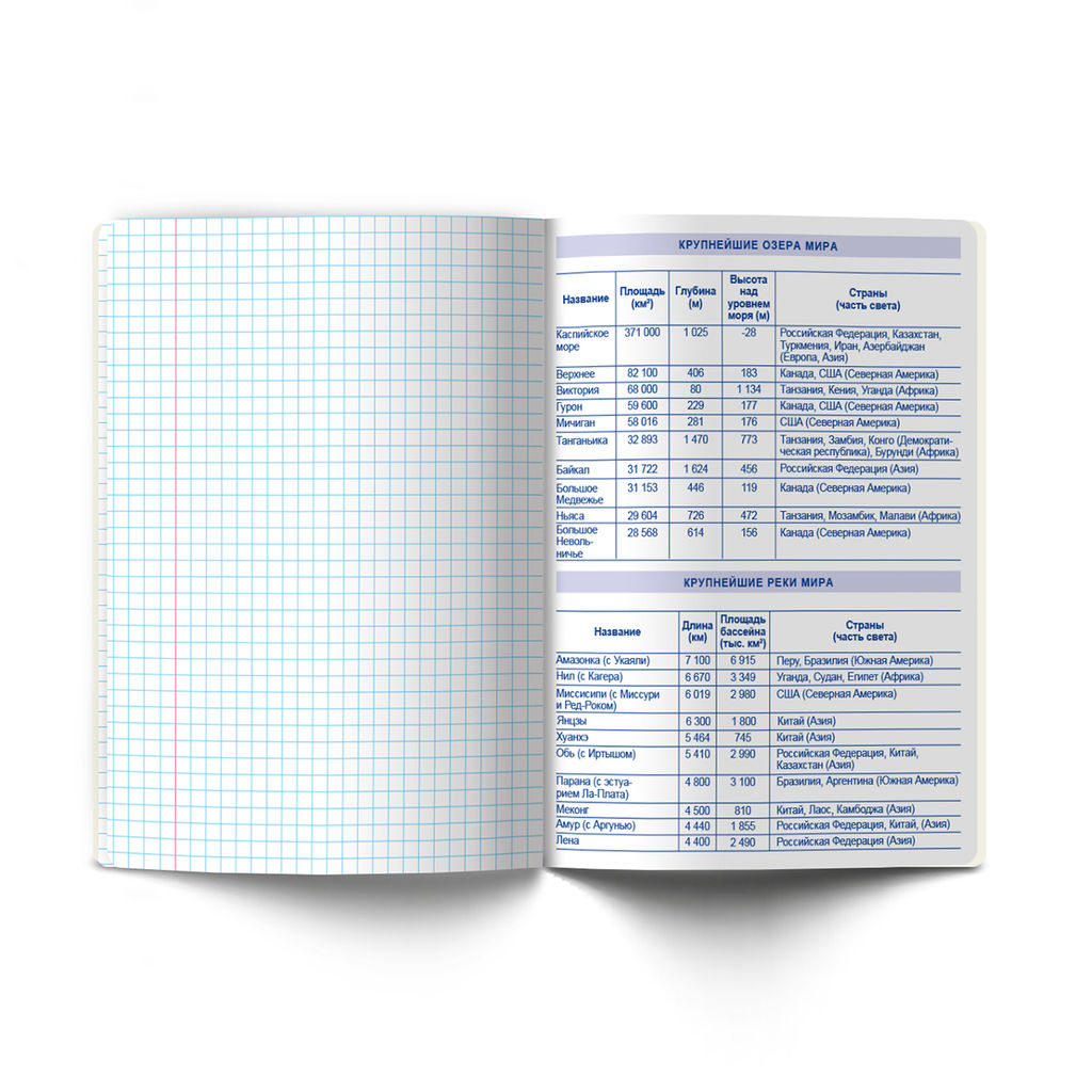 Светоч Т141 Тетрадь со справочным материалом На задней парте, выбор.лак, A5 48 л. на скобе 65 г/кв.м , белизна 100 % 10 шт. , клетка 01301 На задней парте География фото 6