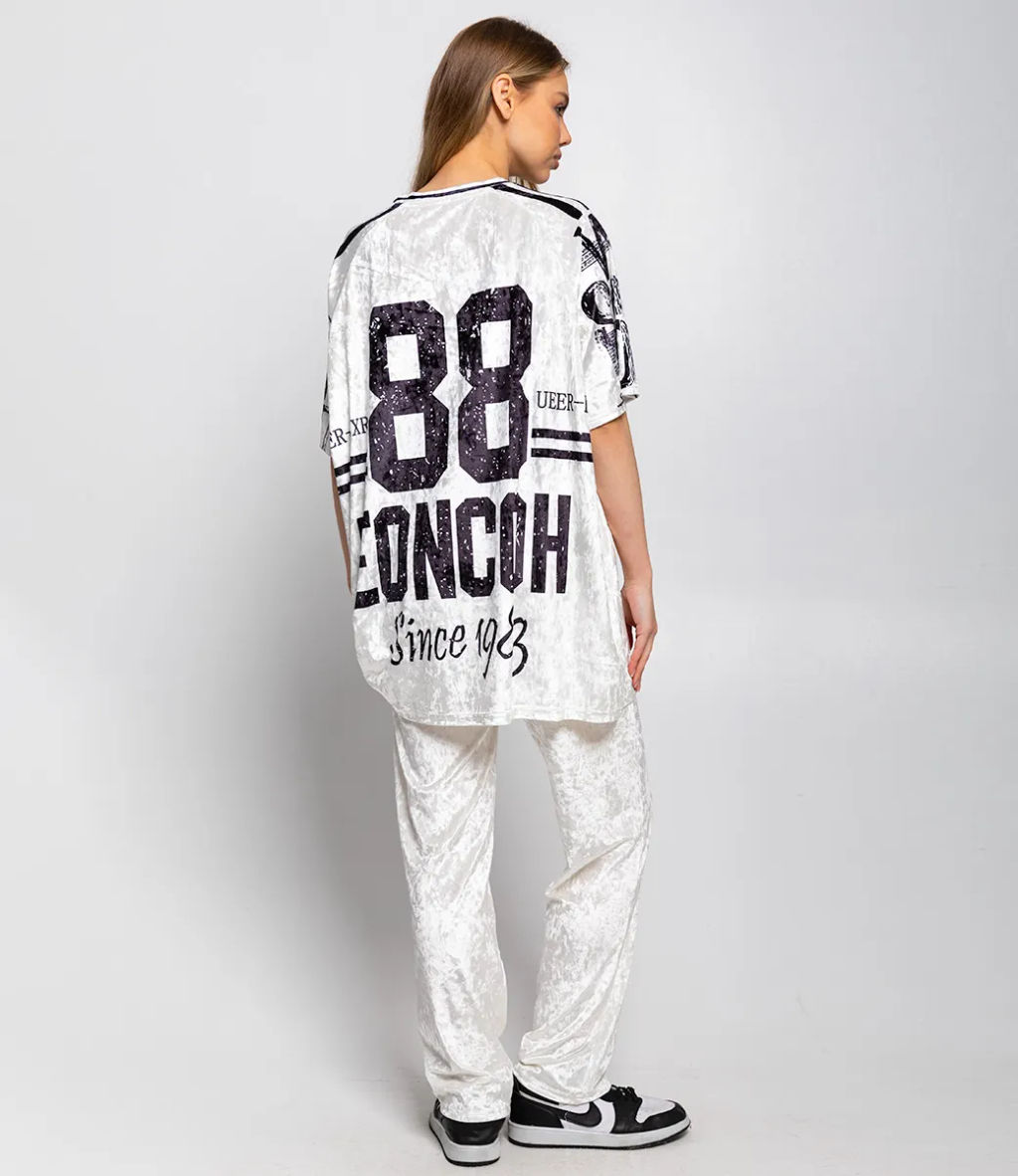 Спортивный костюм #КТ201 (13), молочный