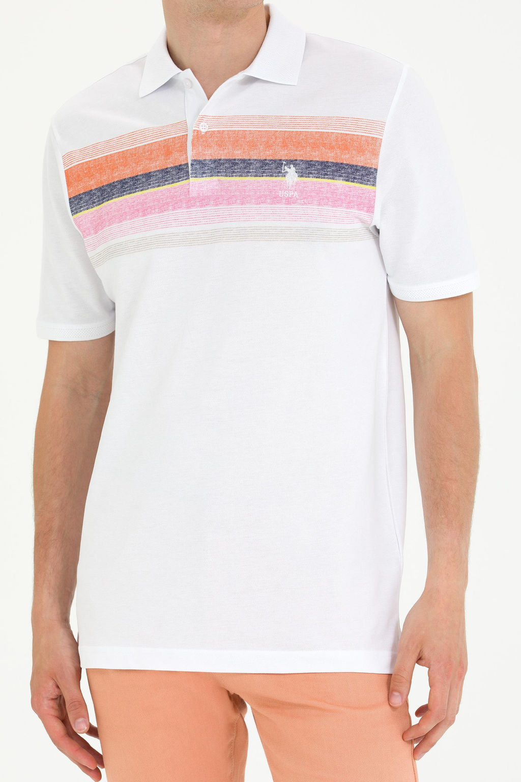 U. S. Polo Assn Мужская футболка с воротником-поло Brick - U.s. polo assn фото 6