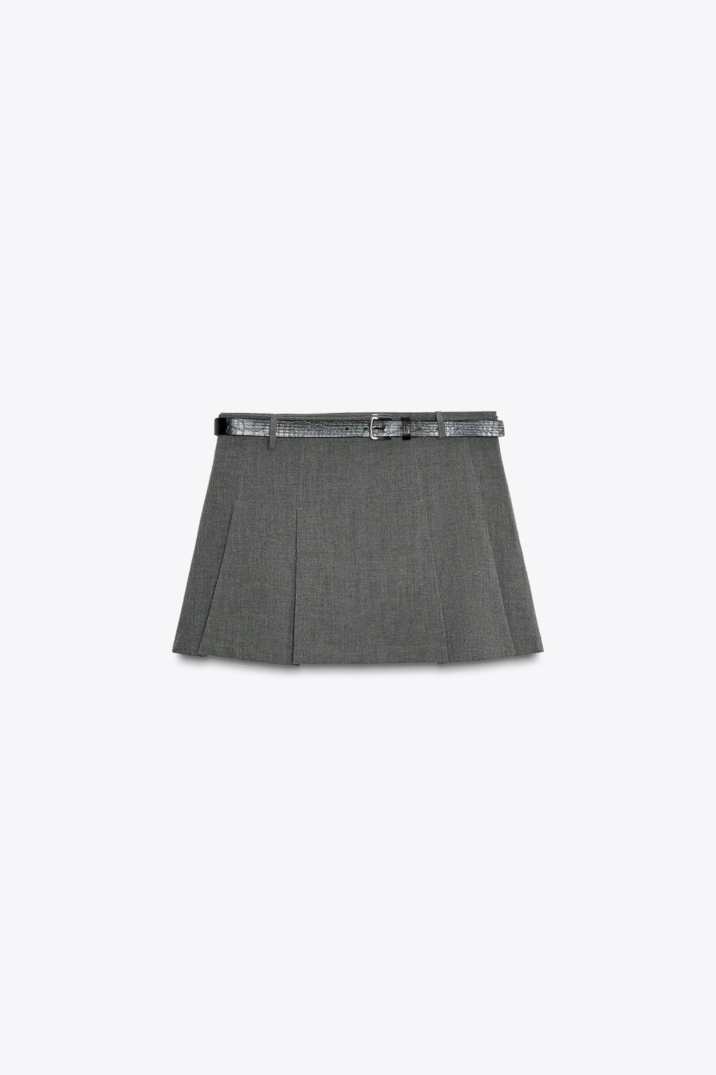 SKIRT TROUSERS WITH DARTED WAIST AND BELT