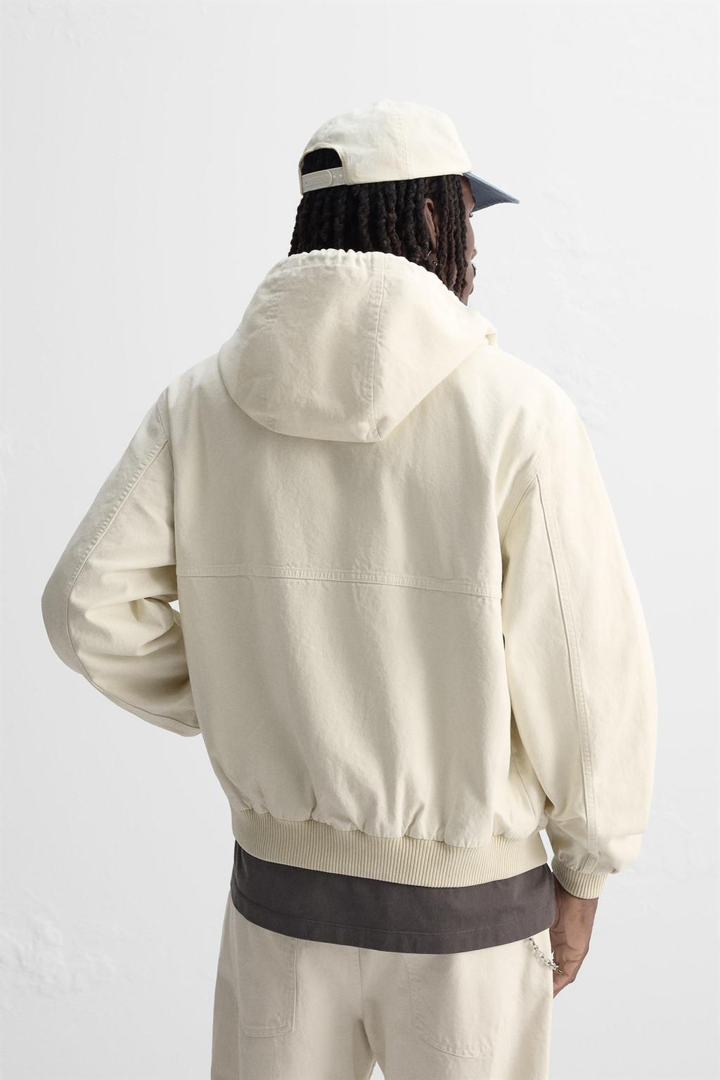 WASHED HOODED JACKET - Zara фото 11