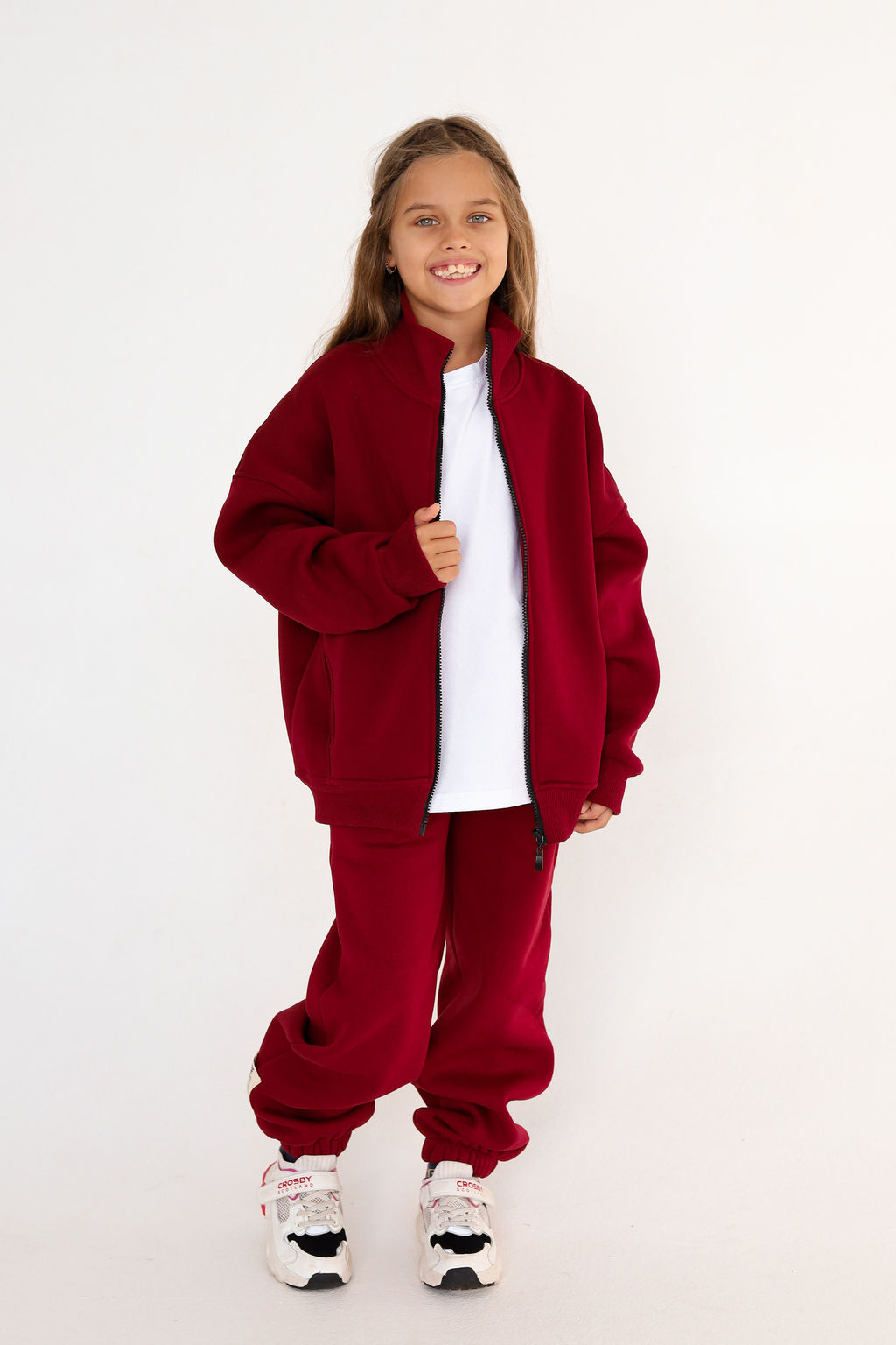 Бомбер утепленный, бордо - Inzibe фото 16