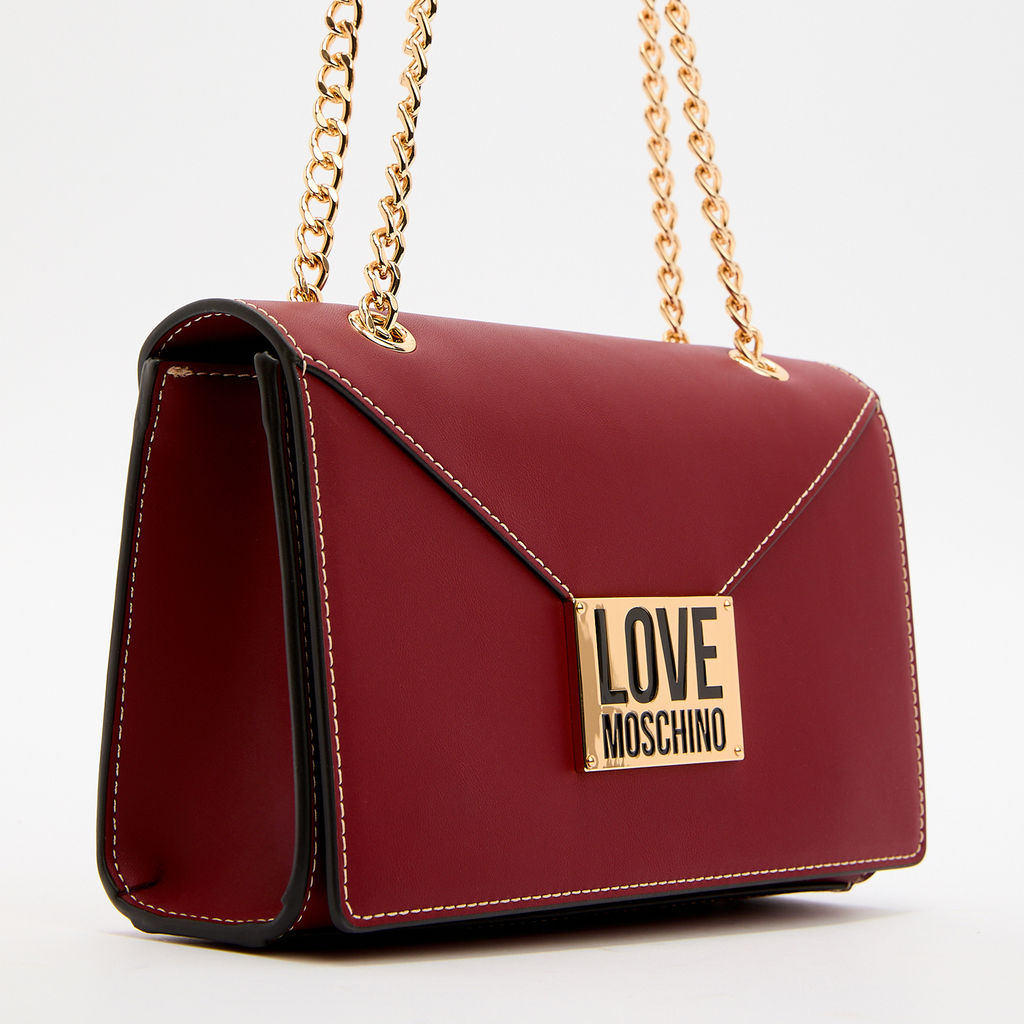 Кросс-боди LOVE MOSCHINO SMART DAILY BAG Артикул 4065038, вишневый  фото 4