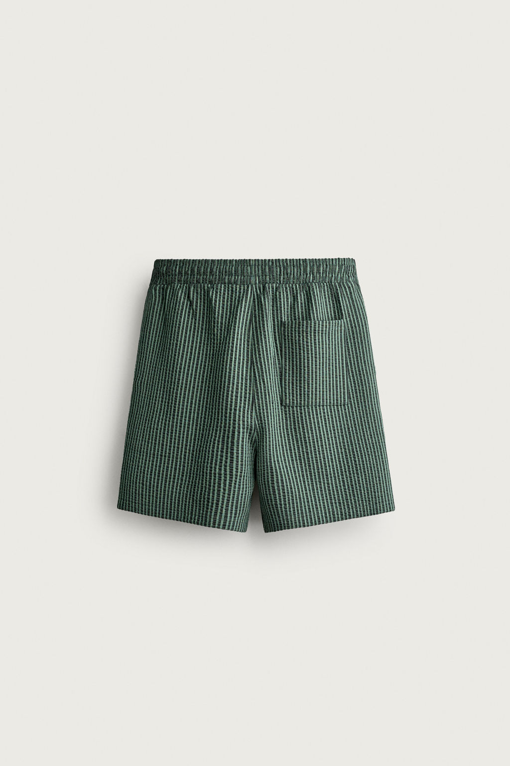 BERMUDA REGULAR FIT SEERSUCKER CONFORT / Verde - Zara фото 7