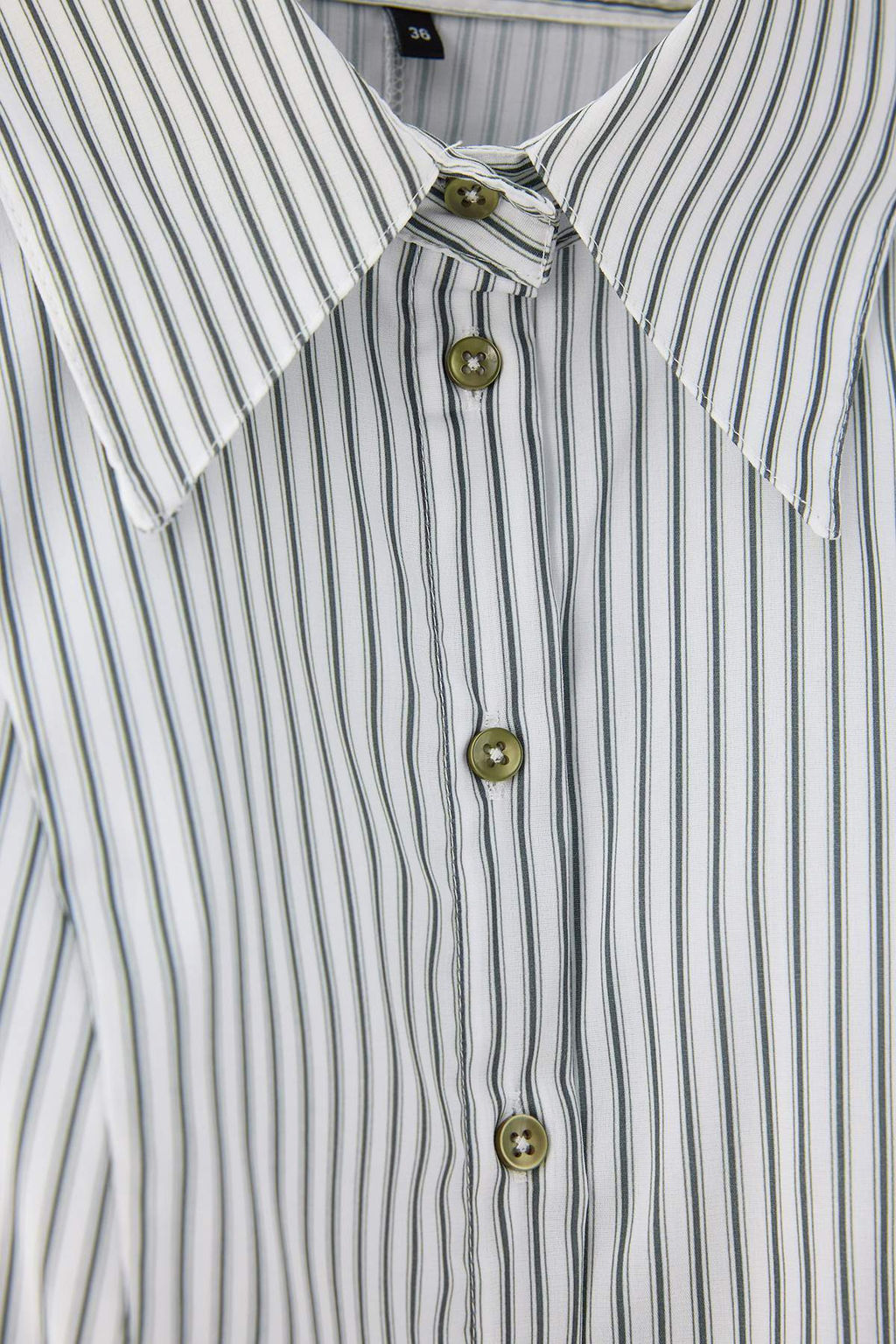 Beyaz _izgili Peplum Detayl_ Bele Oturan G_mlek TWOAW27GO00008 - Trendyolmilla фото 2