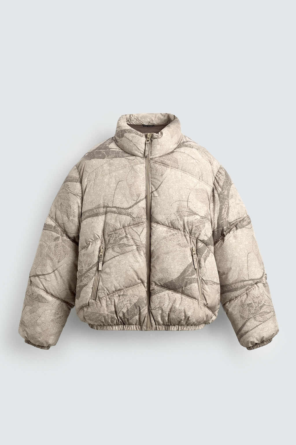 ABSTRACT PRINT PUFFER JACKET - Zara фото 8