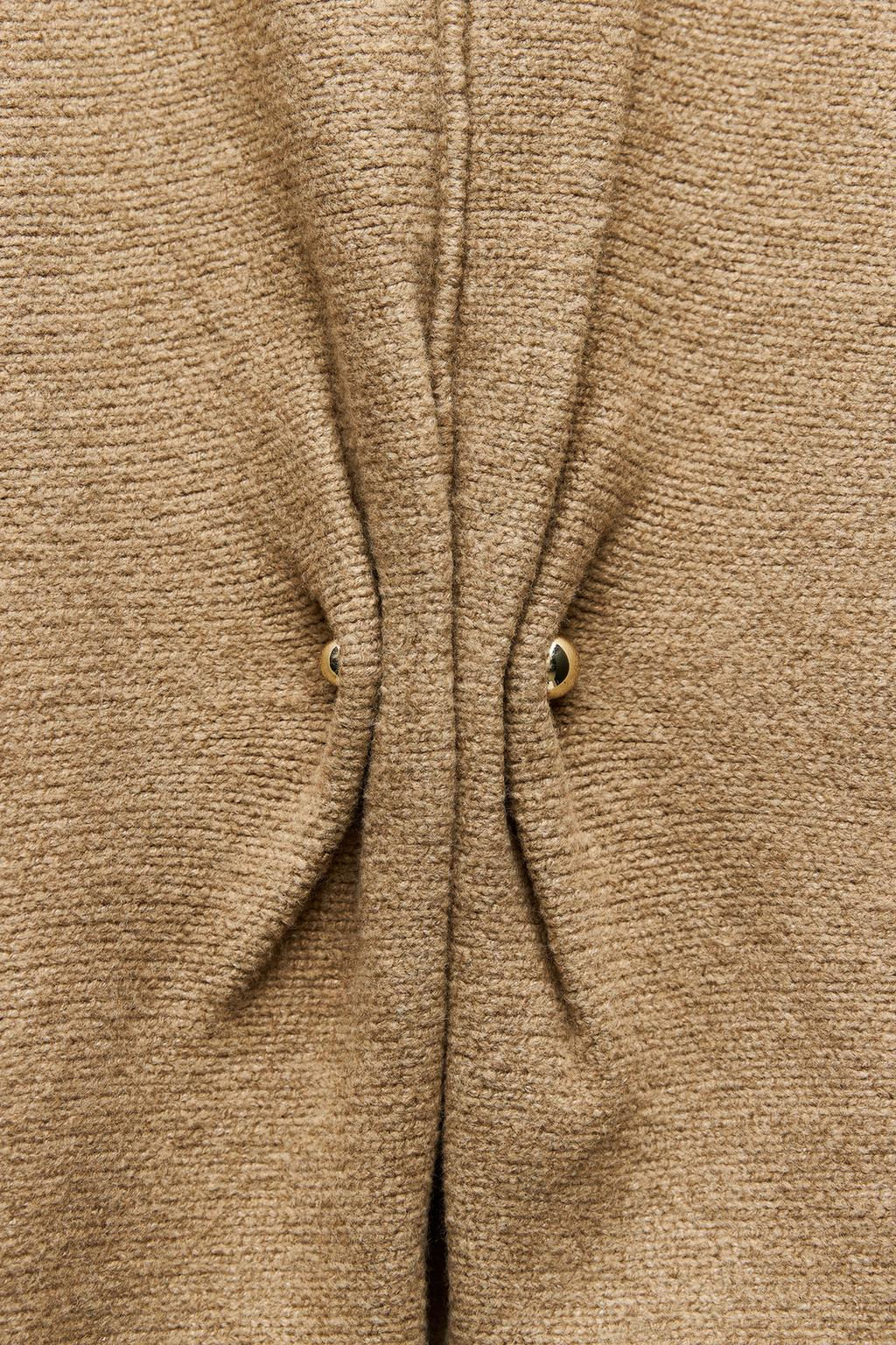 GOLD APPLIQUE KNIT SWEATER - Zara фото 6
