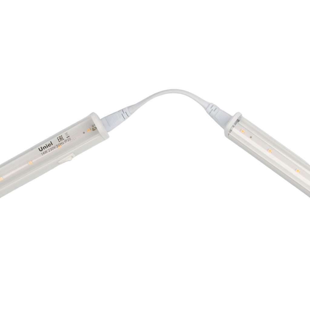 ULI-P17-14W/SPLE IP20 WHITE Светильник для растений светодиодный линейный, 870мм, выкл. на корпусе. Пластик. Спектр для фотосинтеза. TM Uniel