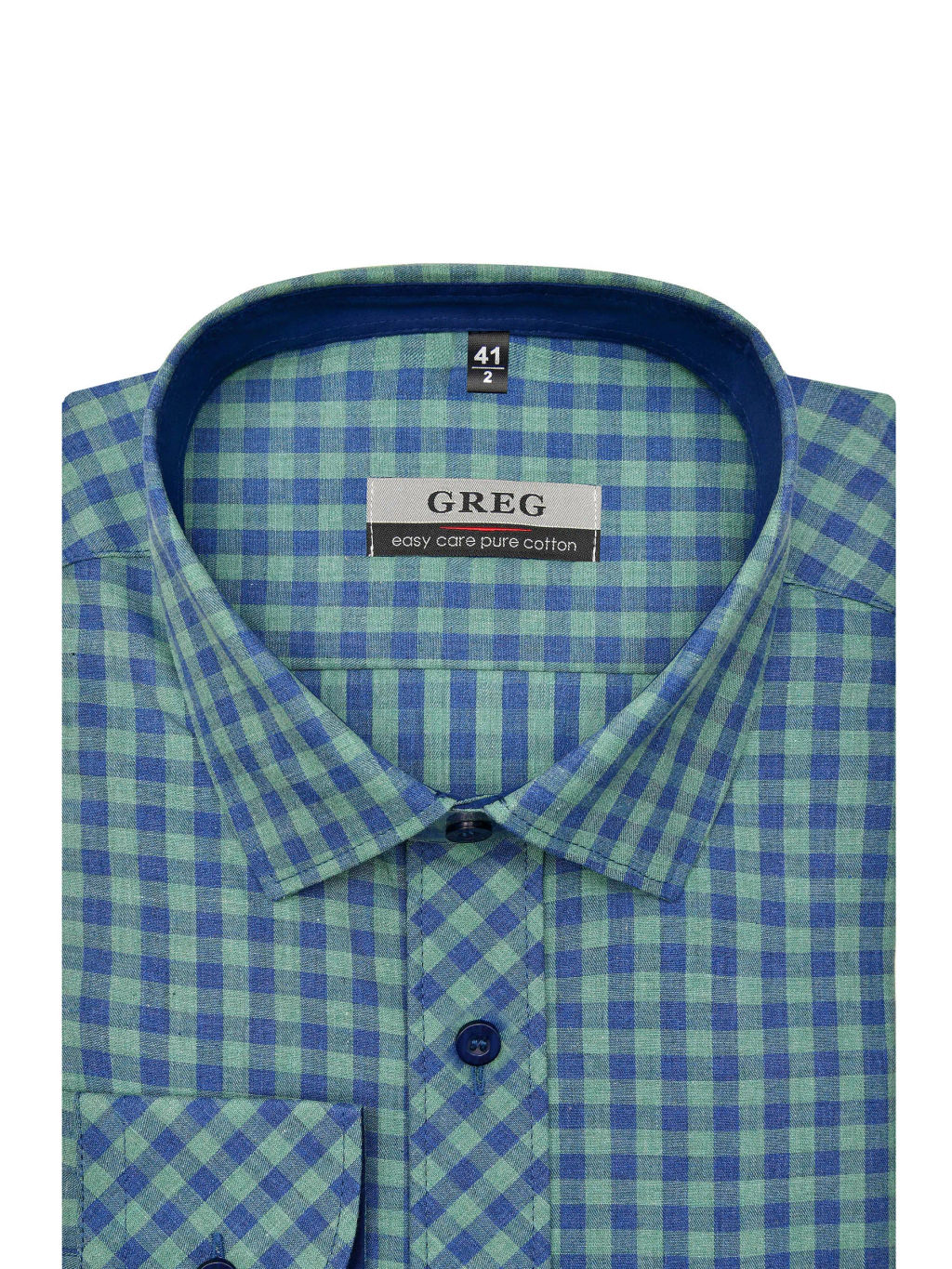 Сорочка мужская длинный рукав GREG 425/211/6071/P/1