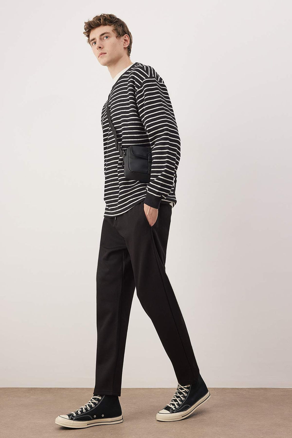 Siyah Straight Fit Erkek Pantolon TMNAW26PL00012 - Trendyolmilla фото 2