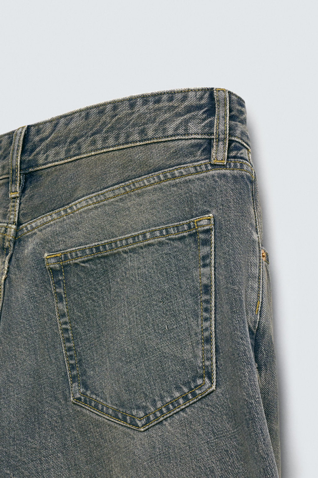 JEANS FLARE FIT / Azul / Verde - Zara фото 10