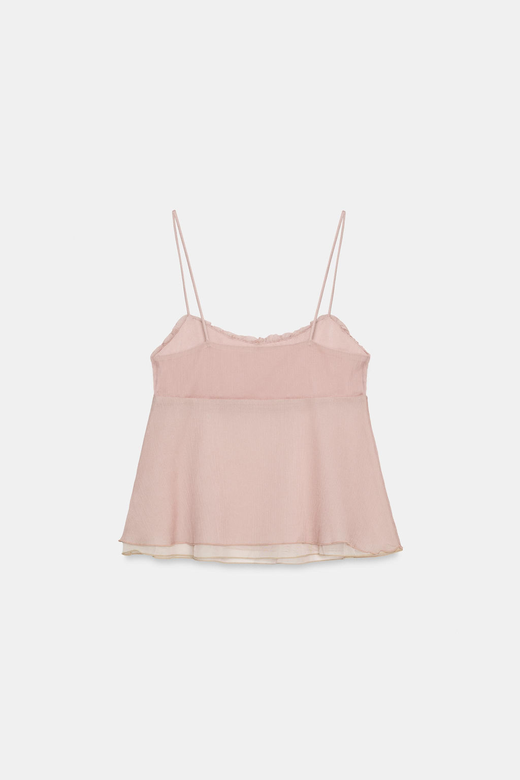 TOP LENCERO FRUNCES / Rosa claro - Zara фото 7